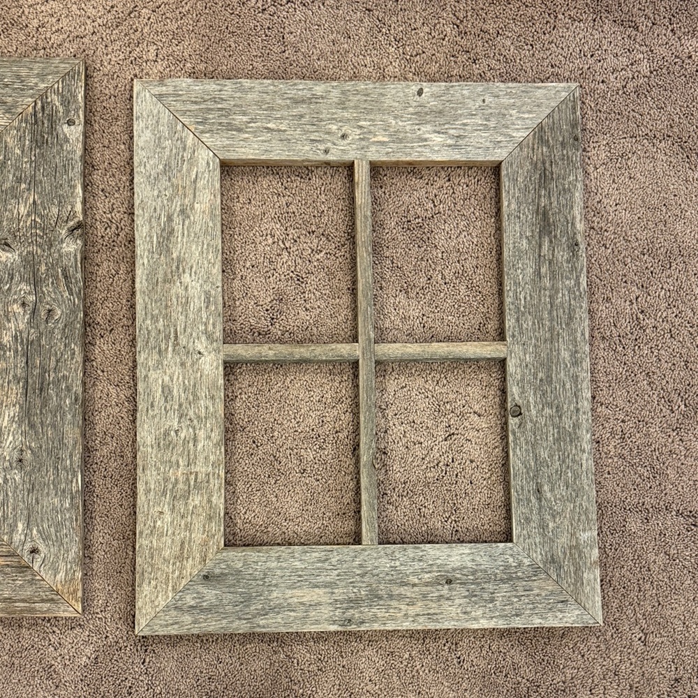 rustic barn windows (3) 18x22 for decor